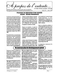   À PROPOS DE L'ENTENTE - FFCB, 1999   , page 1