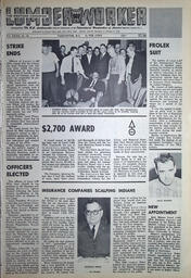   The Western Canadian Lumber Worker, Vol. XXXII, No. 10, 2nd Issue May 1965   , page 1