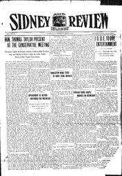 Sidney And Islands Review Thu, March 2, 1916 (Page 1)