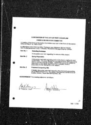 1992-03-16 - City of Port Coquitlam - Parks & Recreation Committee - Agenda and Minutes