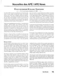   INFO-PARENTS COLOMBIE-BRITANNIQUE, 2004   , page 15