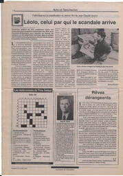 Le Soleil de Colombie, October 30, 1992, page 15