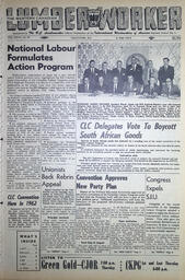   The Western Canadian Lumber Worker, Vol. XXVII, No. 10, 2nd Issue May 1960   , page 1