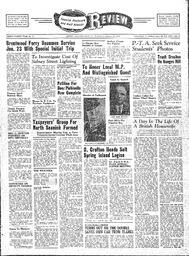 Saanich Peninsula And Gulf Islands Review Wed, January 16, 1946 (Page 1)