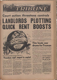   The Pacific Tribune - Friday, October 28, 1949   , page 1