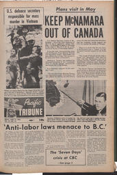   The Pacific Tribune - Friday, April 22, 1966   , page 1