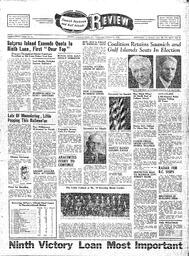 Saanich Peninsula And Gulf Islands Review Wed, October 31, 1945 (Page 1)