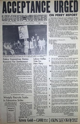   The Western Canadian Lumber Worker, Vol. XXIX, No. 9, 2nd Issue May 1962   , page 1