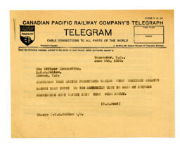 CPR Telegram: 08-Jun-32