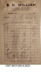 Invoice, 1935-1942 - Hong And Lee Chong Collection