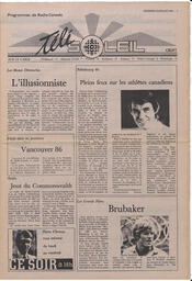 Le Soleil de Colombie, July 18, 1986, page 7