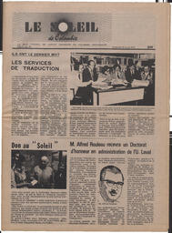Le Soleil de Colombie, April 23, 1976, page 1