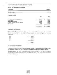   ÉTATS FINANCIERS - EN, 2014   , page 11