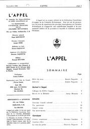   L'APPEL, LE MAGAZINE FRANCO-COLOMBIEN, 1966   , page 3
