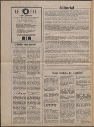 Le Soleil de Colombie, October 8, 1976, page 2