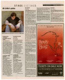 Stage Listings: Critic's picks