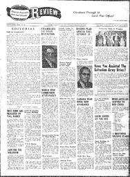 Saanich Peninsula And Gulf Islands Review Wed, September 27, 1944 (Page 1)