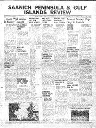 Saanich Peninsula And Gulf Islands Review Wed, June 30, 1937 (Page 1)