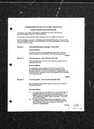 1993-04-01 - City of Port Coquitlam - Parks & Recreation Committee - Agenda and Minutes