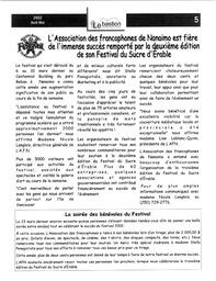   LE BASTION DE NANAIMO, 2002   , page 6