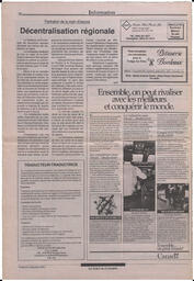 Le Soleil de Colombie, December 6, 1991, page 20