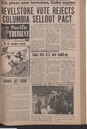   The Pacific Tribune - Friday, September 7, 1962   , page 1