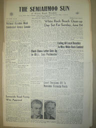 The Semiahmoo Sun and White Rock Weekly, May 31, 1956 (Page 1)