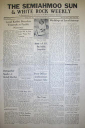 The Semiahmoo Sun and White Rock Weekly, September 12, 1947 (Page 1)