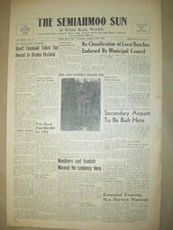 The Semiahmoo Sun and White Rock Weekly, January 19, 1956 (Page 1)