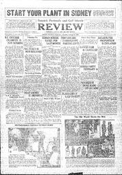 Saanich Peninsula And Gulf Islands Review Thu, February 6, 1930 (Page 1)