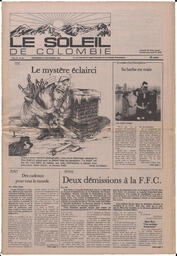 Le Soleil de Colombie, December 16, 1983, page 1