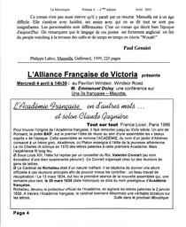   LE MOUSTIQUE PACIFIQUE, 2001   , page 4