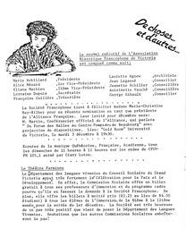   BULLETIN MENSUEL, 1985   , page 4