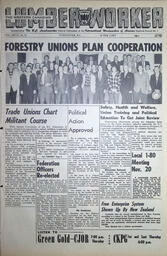   The Western Canadian Lumber Worker, Vol. XXVII, No. 21, 1st Issue Nov. 1960   , page 1