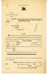 Subpoena: 06-Feb-37