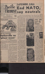   The Pacific Tribune - Friday, July 27, 1956   , page 1