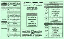   FESTIVAL DU BOIS, 1994   , page 2