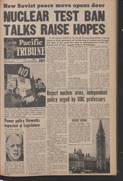   The Pacific Tribune - Friday, January 25, 1963   , page 1