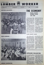   The Western Canadian Lumber Worker, Vol. XXXIII, No. 20, 1st Issue Oct. 1966   , page 1