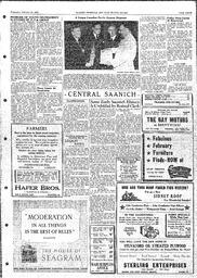 Saanich Peninsula And Gulf Islands Review Wed, February 20, 1952 (Page 3)