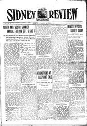 Sidney And Islands Review Thu, September 28, 1916 (Page 1)