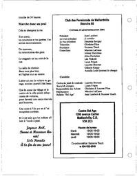  BEL AGE 86 MAILLARDVILLE, 2001   , page 4