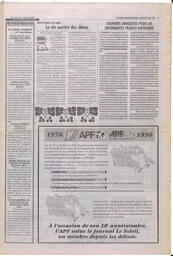 Le Soleil de Colombie-Britannique, March 22, 1996, page 9