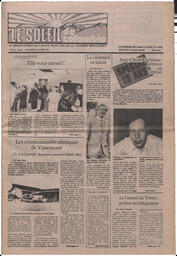 Le Soleil de Colombie, April 15, 1983, page 1
