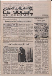 Le Soleil de Colombie, October 7, 1983, page 1