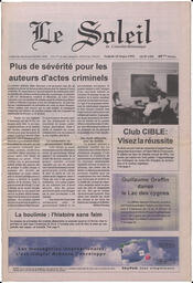 Le Soleil de Colombie-Britannique, February 10, 1995, page 1