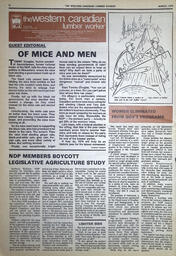   The Western Canadian Lumber Worker, Vol. XLVII No. 3, Mar. 1979   , page 16