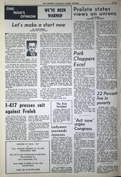   The Western Canadian Lumber Worker, Vol. XXXI, No. 21, 1st Issue Nov. 1964   , page 4
