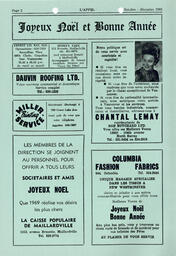   L'APPEL, LE MAGAZINE FRANCO-COLOMBIEN, 1968   , page 2