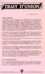   LE TRAIT D'UNION, 1987   , page 1